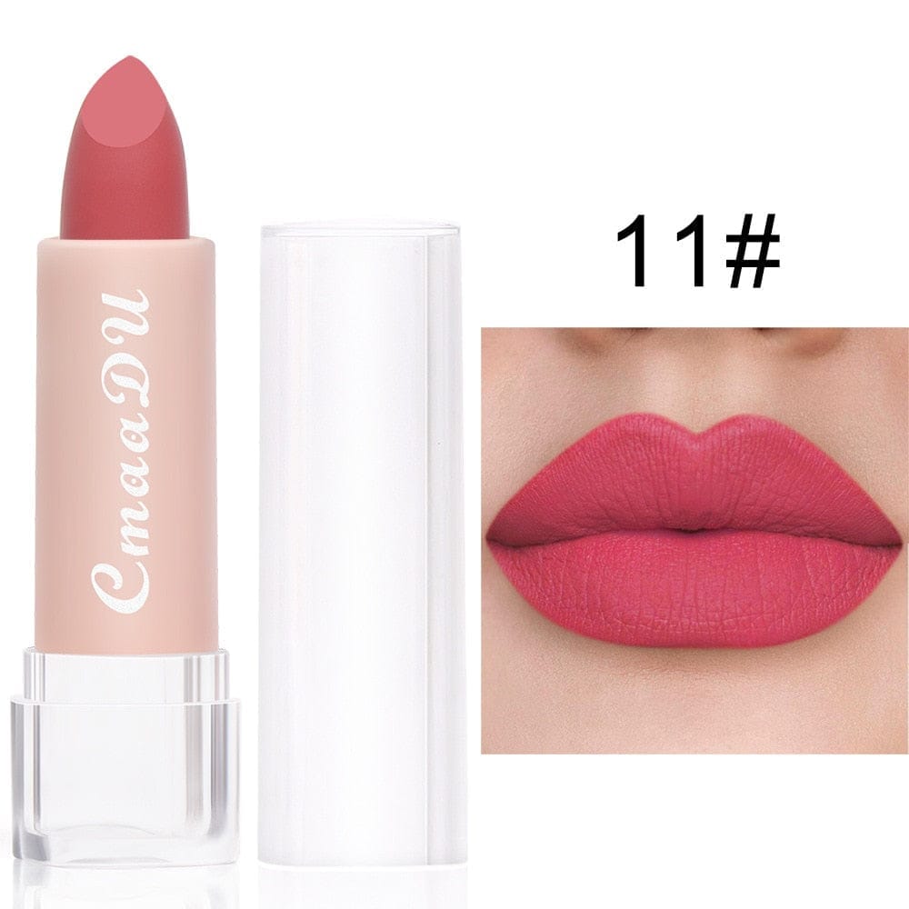 15 Colors Velvet Waterproof Red Nude Lipstick