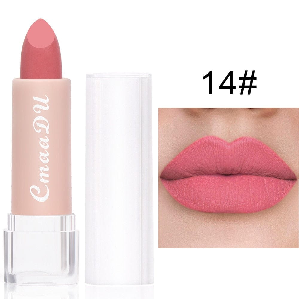 15 Colors Velvet Waterproof Red Nude Lipstick