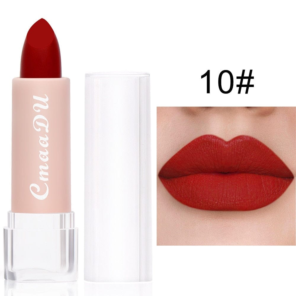 15 Colors Velvet Waterproof Red Nude Lipstick