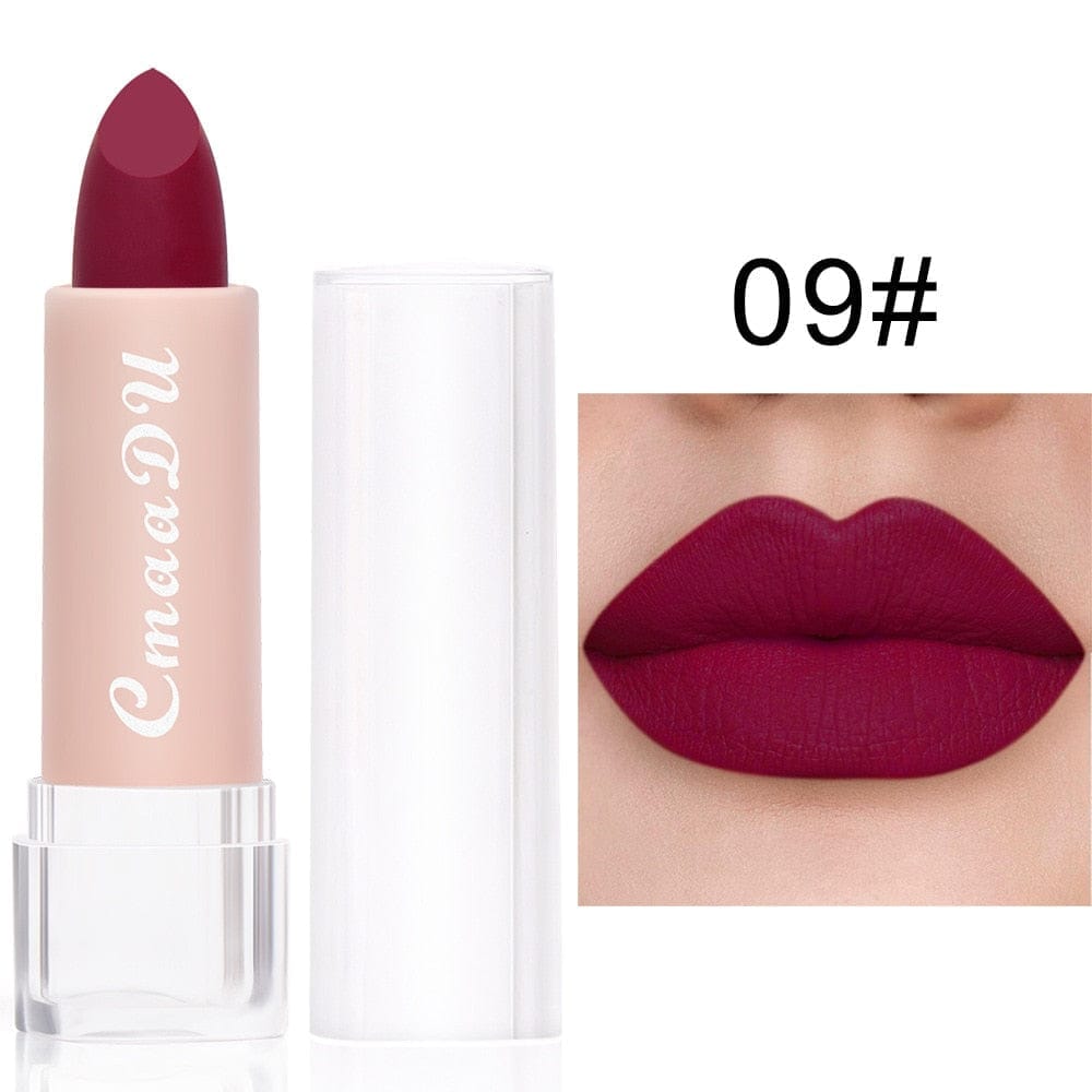 15 Colors Velvet Waterproof Red Nude Lipstick