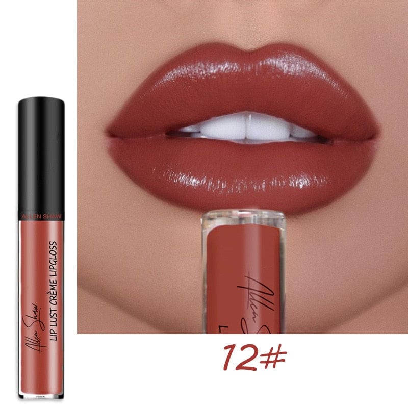 12 Colors Sexy Waterproof Long Lasting Moist Lip Gloss
