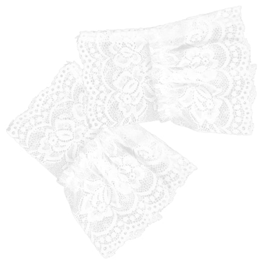 1 Pair Fingerless Gloves Nail Decorations for Nail Art Manicure Gloves Lace Wrist Gloves Women Dress Accessories for Women Lace Cuff Wrist Cover Fake Sleeves Wristband Miss Lolita